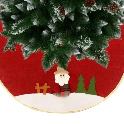 springos Kerstboomrok | Kerstboomkleed | Kerstboomversiering | 57 Cm | Rood Best Sale