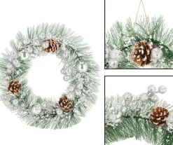 springos Kerstkransen></noscript> Kerstkrans - Kerst Decoratie - 24 Cm