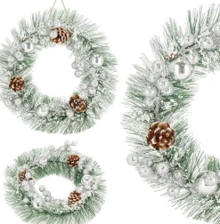 springos Kerstkransen></noscript> Kerstkrans - Kerst Decoratie - 24 Cm
