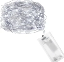 springos Kerstverlichting | 0.9 M | Waterdicht | Op Batterij | Led-Verlichting | Koel Wit Flash Sale
