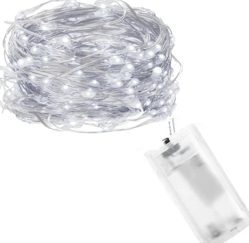 springos Kerstverlichting | 0.9 M | Waterdicht | Op Batterij | Led-Verlichting | Koel Wit Flash Sale