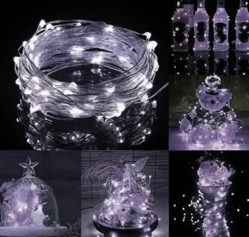 springos Kerstverlichting | 0.9 M | Waterdicht | Op Batterij | Led-Verlichting | Koel Wit Flash Sale
