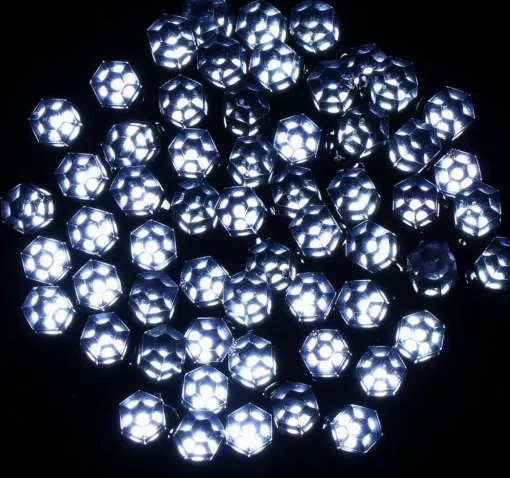 springos Kerstverlichting | Binnen & Buiten | Kristalvorm | 9 M | Batterij | 120 Led | Koel Wit Discount
