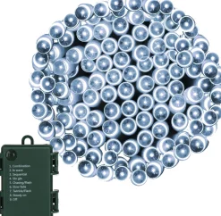 springos Kerstverlichting | 10,5 M | Batterij | 100 Led | Koel Wit Store