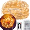 springos Kerstverlichting | 9.9 M + 0.3 M Snoer | Batterij | Inclusief Afstandsbediening | 100 Led | Warm Wit Sale