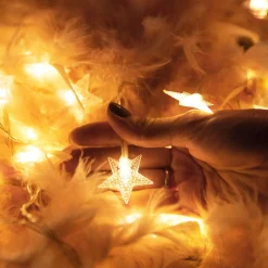 springos Kerstverlichting - Ster - Binnen & Buiten - 5 M - Batterij - 50 Led - Warm Wit Flash Sale
