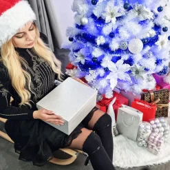 springos Kunstkerstboom | White Fir | Zonder Verlichting | Wit | 150 Cm Hot