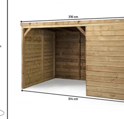 Hout In Stijl Kerststallen>Stal