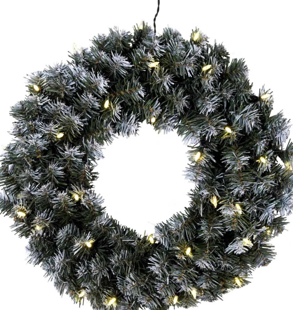 Star Trading Kerstkransen> Kerstkrans Voor Deur | Kerstkrans Met Verlichting 50 Cm | Led-Krans Kerstmis | Verlichte Kransdeco | Kerstkrans Deurkrans | Kerstkrans Led | Krans Deur Kerst