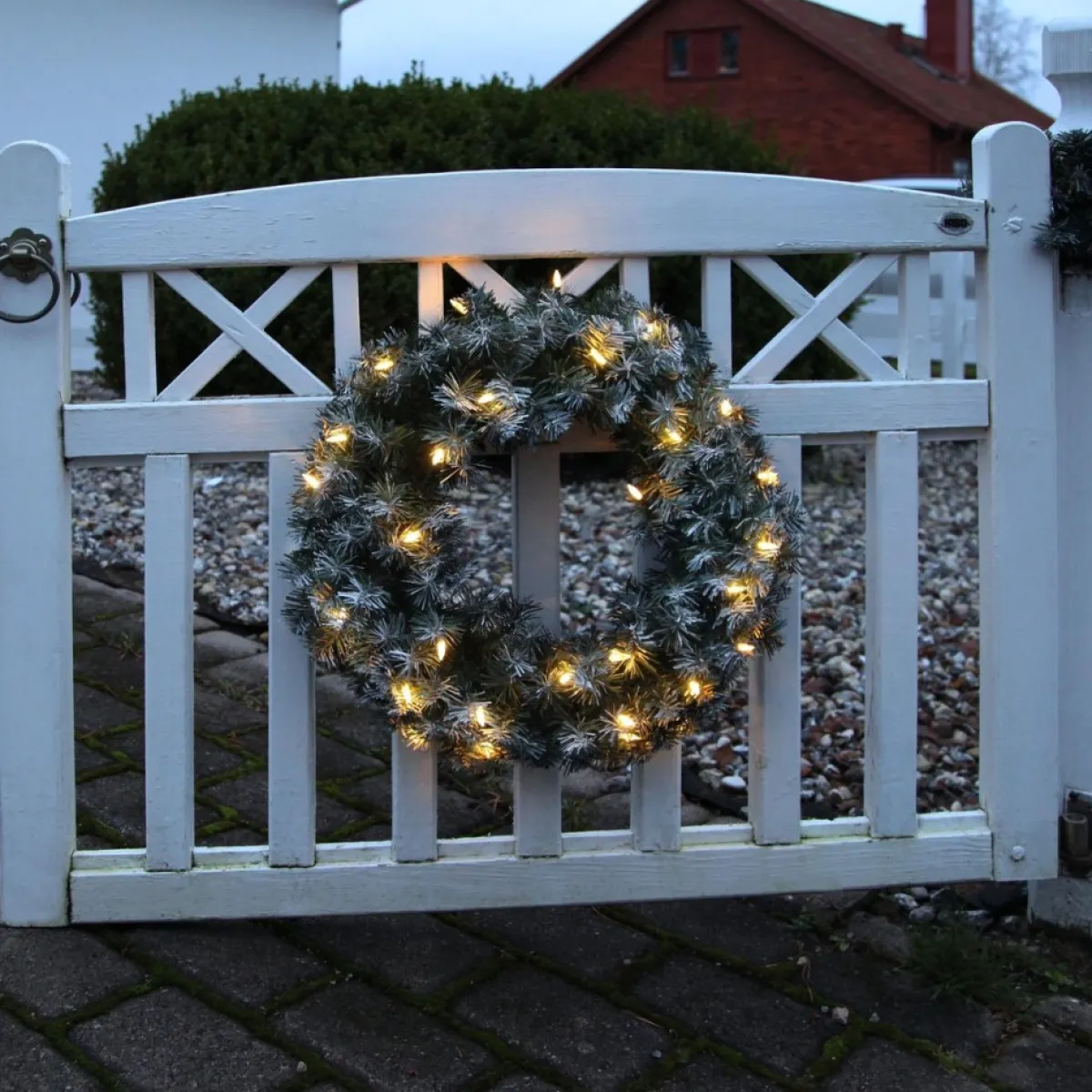 Star Trading Kerstkransen> Kerstkrans Voor Deur | Kerstkrans Met Verlichting 50 Cm | Led-Krans Kerstmis | Verlichte Kransdeco | Kerstkrans Deurkrans | Kerstkrans Led | Krans Deur Kerst