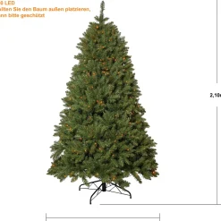 Star Trading Kerstman Fake 2.10M | Kunstkerstboom Met Lichtjes | Kunstkerstbomen | Kunstkerstboom Met Verlichting | Led-Kerstboom Buiten | Led-Kerstboom Outlet