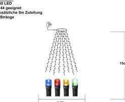 Star Trading Led-Boomjaslichtketting 'series Led', Veelkleurig, 2M Sale