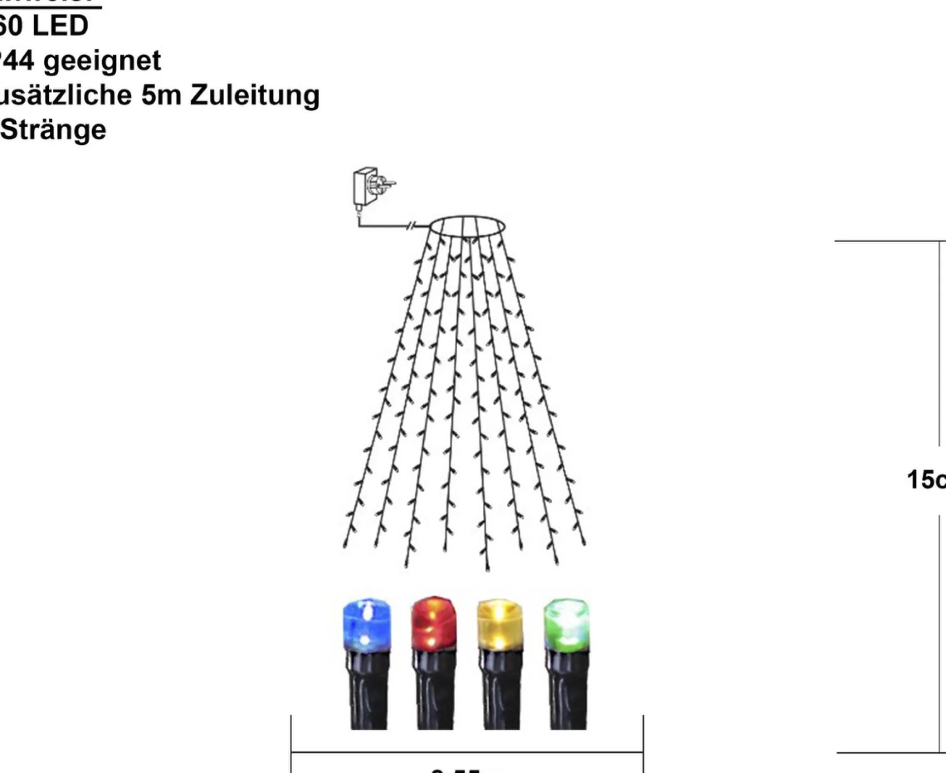 Star Trading Led-Boomjaslichtketting 'series Led', Veelkleurig, 2M Sale