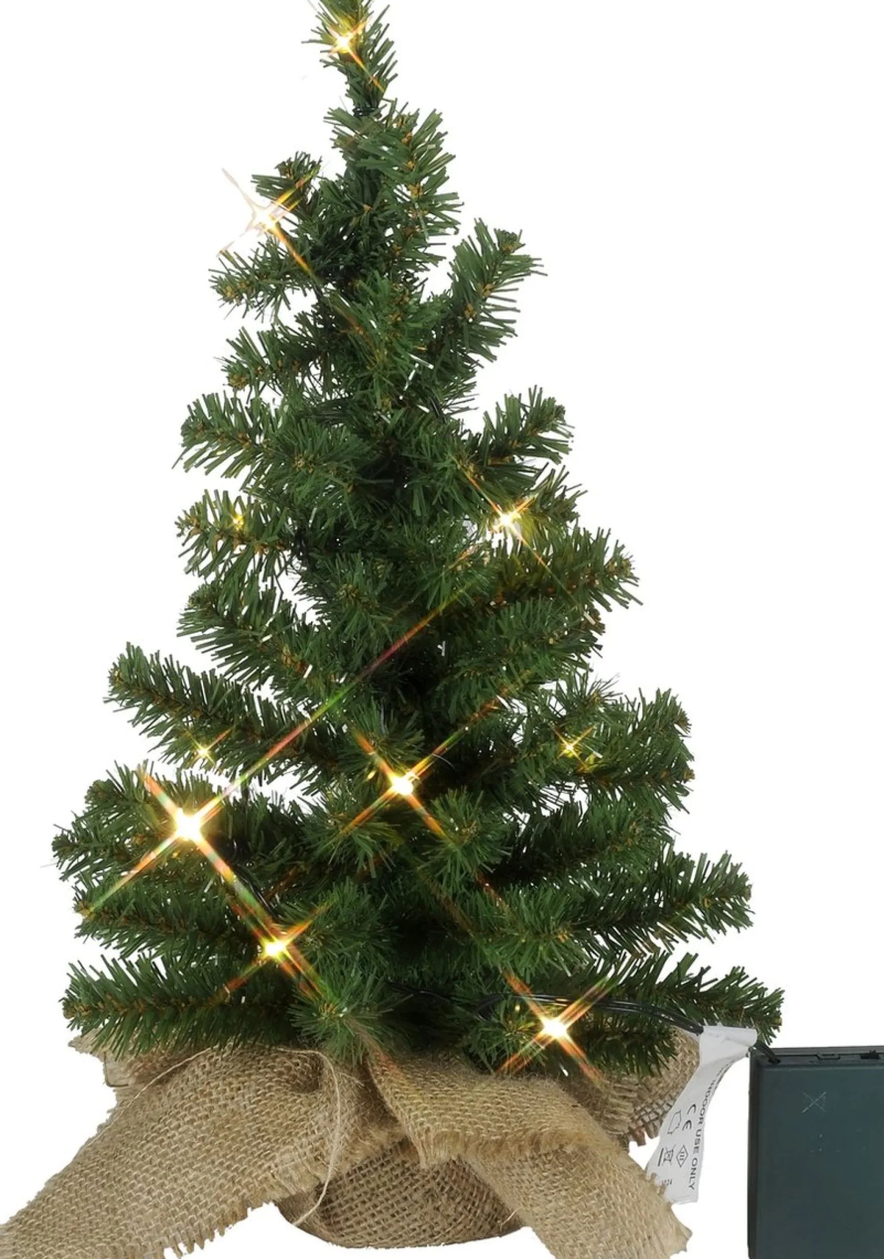 Star Trading Toppy Kunstkerstboom Van, Kleine Kerstboom In Het Groen Met Led-Lichtketting En Timer Voor Binnen, Warm Wit, Werkt Op Batterijen, Hoogte: 45 Cm Discount