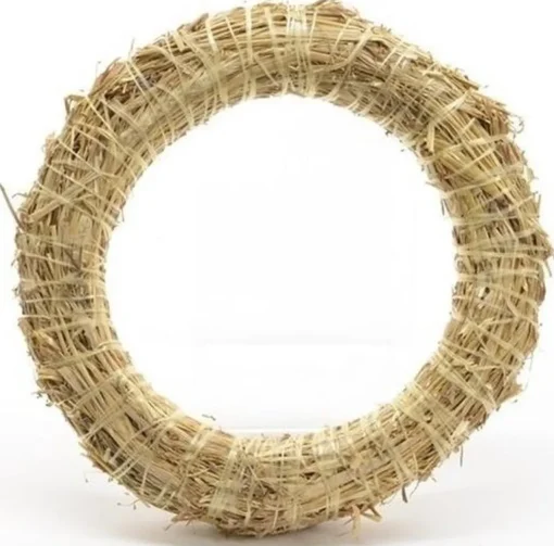 Merkloos Kerstkransen>Stro Kerstkrans Om Te Decoreren 40 Cm - Kerst Deurkransen