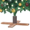 The Living Store Kerstboomstandaard - Kunststof En Hout - 54X54X16 Cm - Geschikt Voor Bomen Tot 2.1 M - Diameter Boomstam 19/22/32 Mm Clearance
