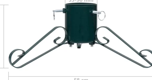 The Living Store Kerstboomstandaard - Metaal - 58X58X21 Cm - Groen Outlet