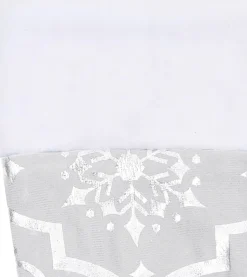 The Living Store Kerstboomrok Luxe 122 Cm - Stof - Sneeuwpatroon - Inclusief Kerstsok Wit Shop