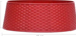 The Living Store Kerstboomkraag Kunststof - 57Cm/65Cm - Rattan-Look - Montage Vereist Flash Sale