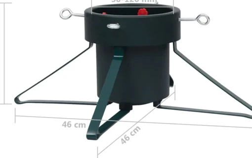 The Living Store Kerstboomstandaard Metaal/Kunststof - 46 X 46 X 19 Cm - 2.1 M Boomhoogte - 2L Waterreservoir - 50-120 Mm Diameter Cheap