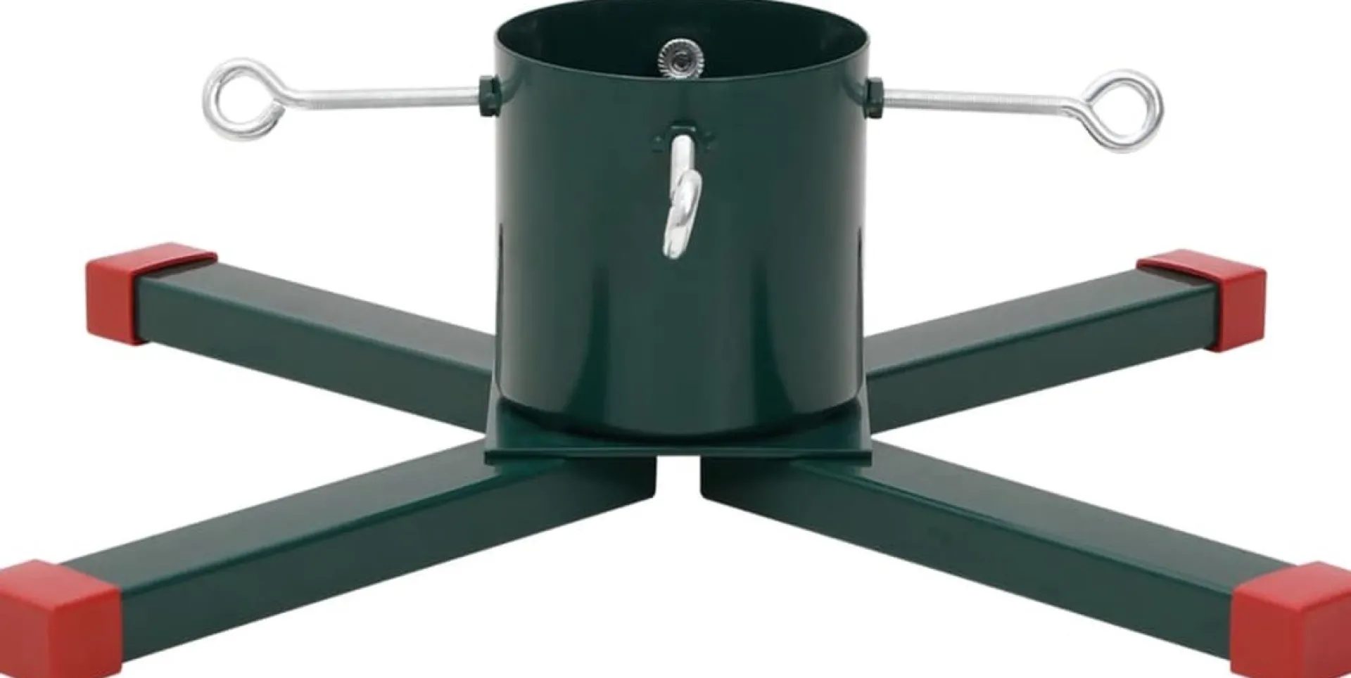 The Living Store Kerstboomstandaard - Groen - Rood - Metaal/Kunststof - 60X60X16 Cm - Stabiele Constructie - Praktisch Waterreservoir Cheap