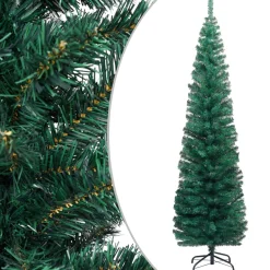 The Living Store Kunstkerstboom - 210 Cm - Groen Pvc - Stalen Poten - 435 Uiteinden Store