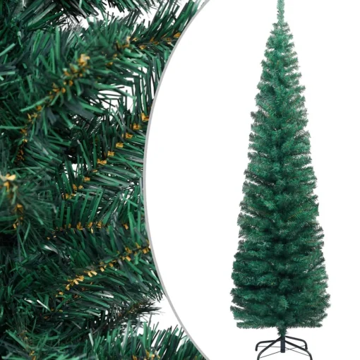 The Living Store Kunstkerstboom - 210 Cm - Groen Pvc - Stalen Poten - 435 Uiteinden Store