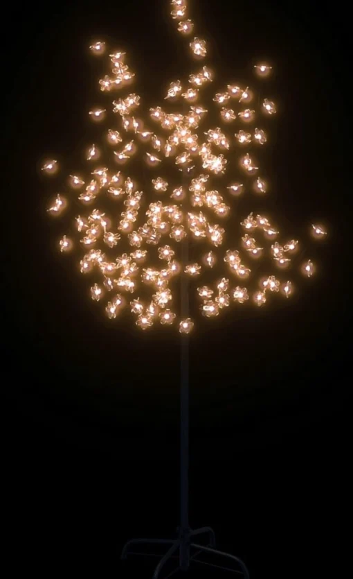 The Living Store Led-Boom - Kersenbloesem Look - 43 X 43 X 120 Leds - 8 Lichteffecten - Verstelbare Takken - Stabiele Basis - Warmwit Licht - Kan Buiten Gebruikt Worden - Inclusief Usb 150 Cm Discount