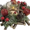* Kerstkransen>Theelicht Kerstkrans - Small - 14X8X14 Cm