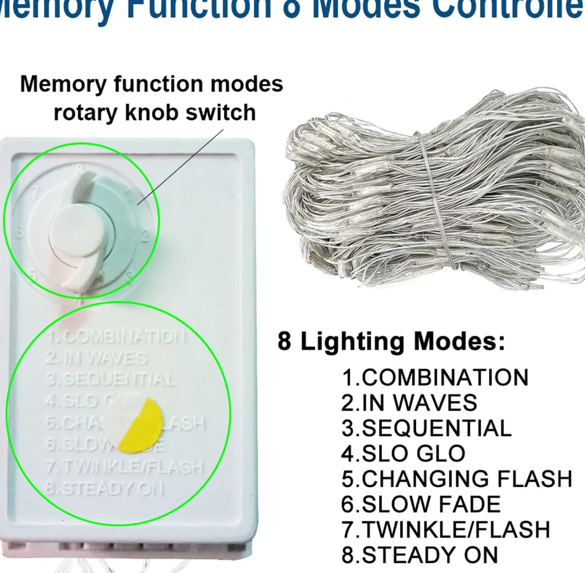 Trendopolis Magical Net Mesh Fairy String Lights - Betoverend Buitenlicht - 8 Verbluffende Modi - Waterdicht & Duurzaam - Eenvoudige Installatie Cheap