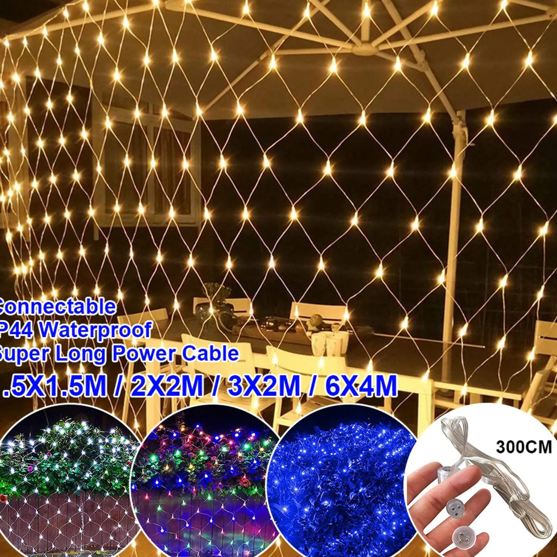 Trendopolis Magical Net Mesh Fairy String Lights - Betoverend Buitenlicht - 8 Verbluffende Modi - Waterdicht & Duurzaam - Eenvoudige Installatie Cheap