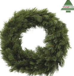 Triumph Tree Kerstkransen></noscript> - Forest Frosted Krans Groen Tips 320 - D90Cm - Kerstbomen
