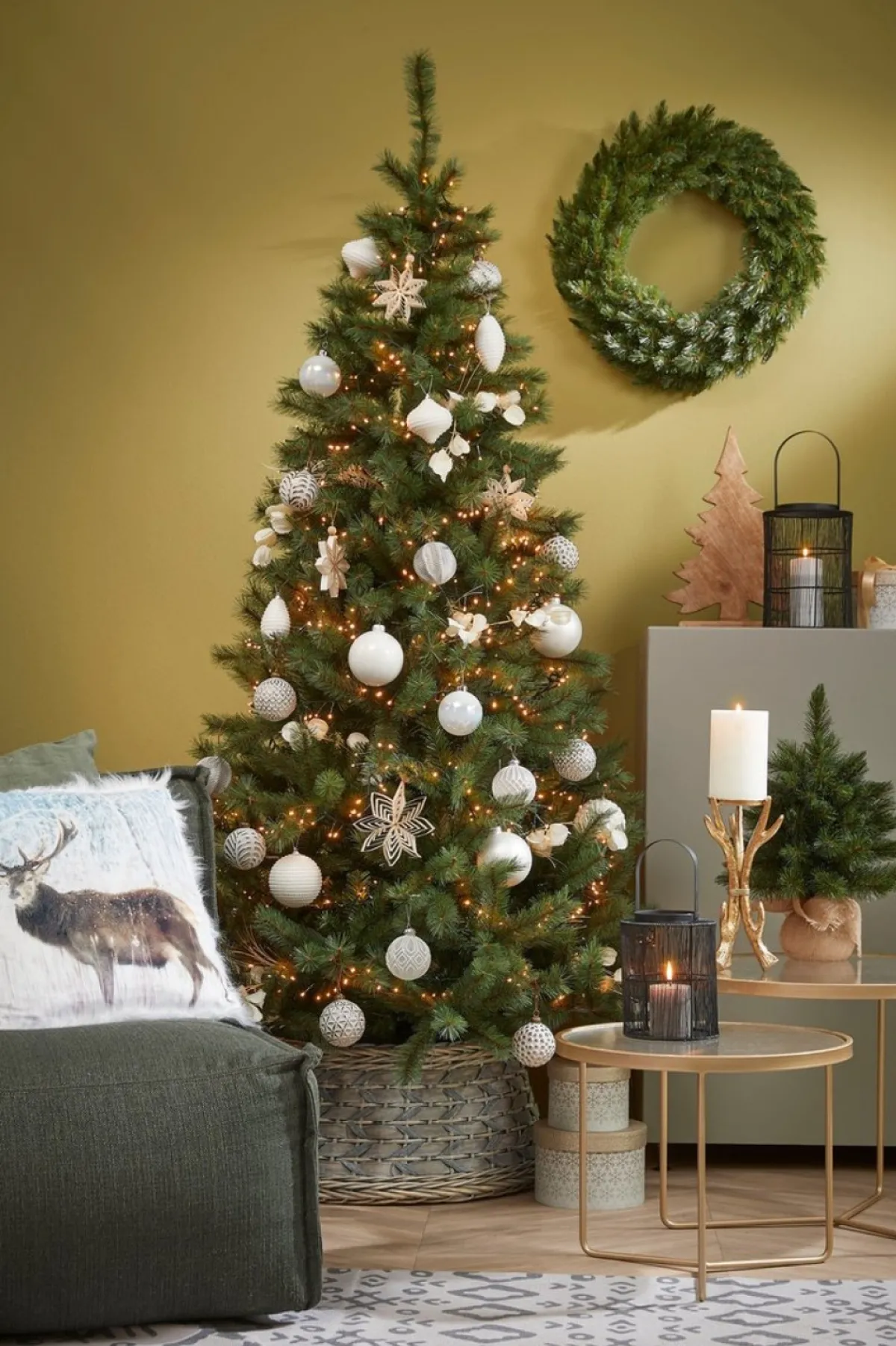 Triumph Tree Kerstkransen> Forest Frosted Kerstkrans - O45 Cm - Groen