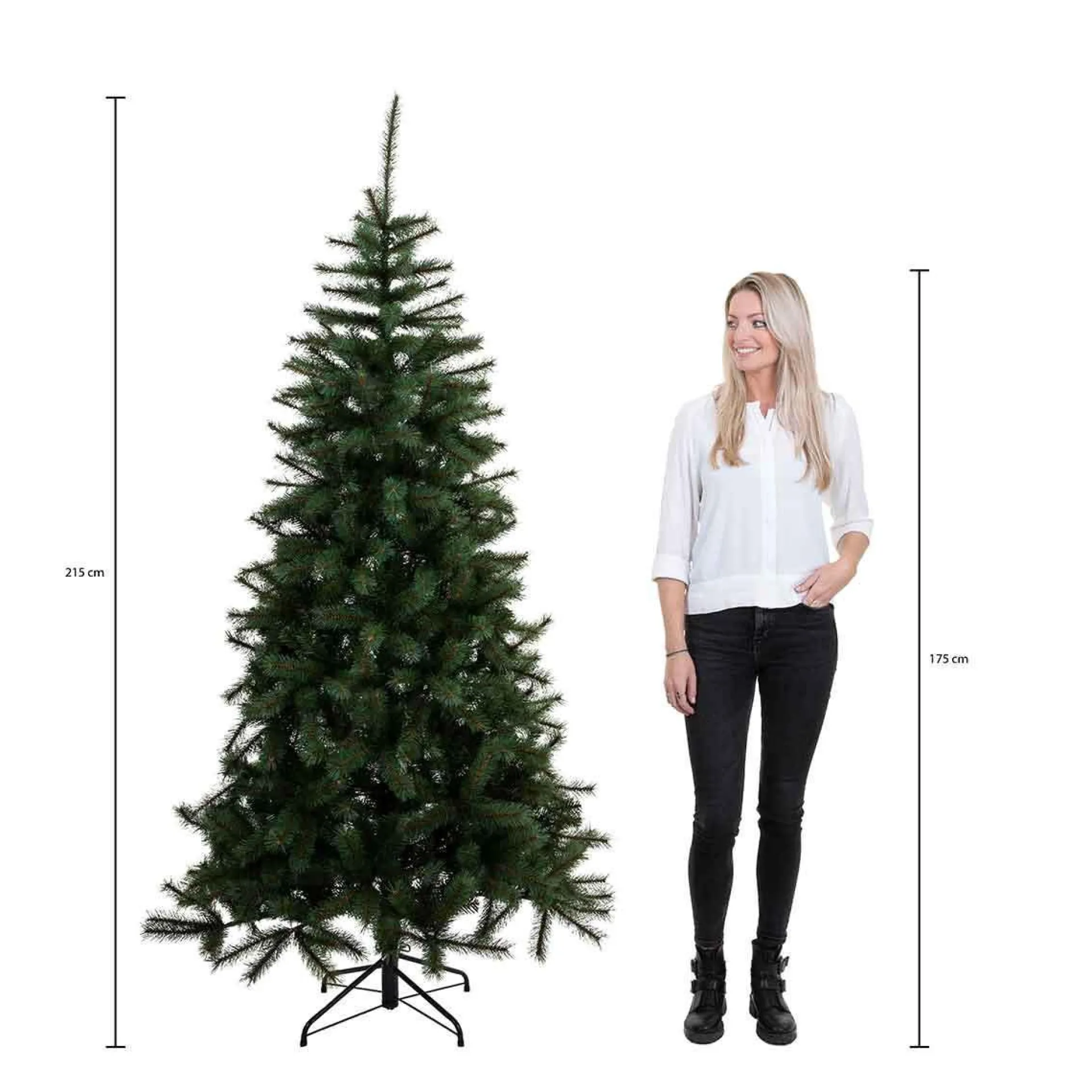Triumph Tree Kunstkerstboom Forest Frosted Pine - 215 X 140 Cm - 304 Led Warm Wit - Donkergroen Hot