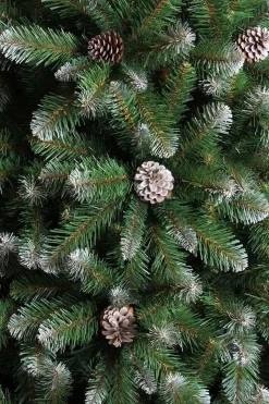Triumph Tree Kunstkerstboom Empress Spruce Met Dennenappels Maat In Cm: 120 X 76 Besneeuwd - Besneeuwd New
