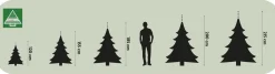 Triumph Tree Smalle Kunstkerstboom Deluxe Abies Nordmann Maat In Cm: 185 X 114 Groen - Groen Cheap