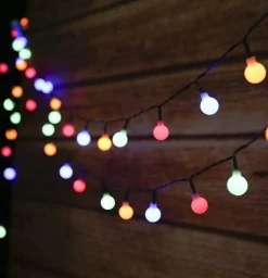 iso trade Tuinverlichting - Lichtslinger - Op Zonne- Energie - 6.70M - Multi Kleur - O2Cm - 50 Solar Color Led - Met 8 Standen - Ip65 Discount