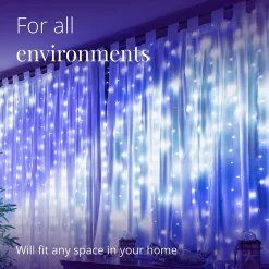 Twinkly Curtain – App-Gestuurde Led Gordijn Lichtsnoer Met 210 Rgb + W (16 Miljoen Kleuren + Warm Wit) Led's. 1,5 X 2,1 Meter. Transparante Draad. Binnen En Buiten Slimme Verlichting Decoratie Sale