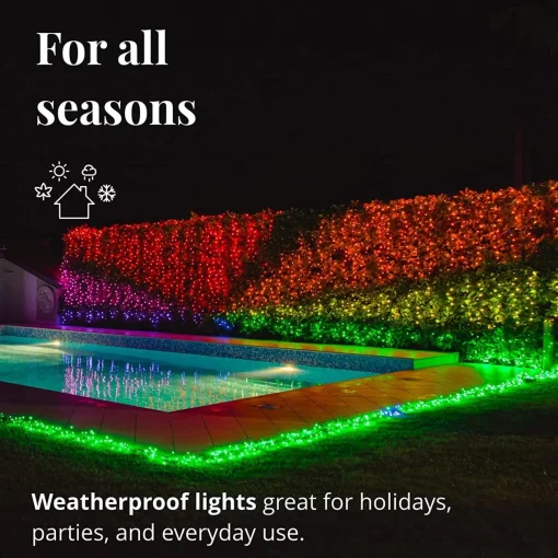 Twinkly Strings- Lichtsnoer - 20 Meter - Led Verlichting - Gekleurd & Warm Licht - Dimbaar - Binnen & Buiten - Verbind Met Bluetooth Of Wifi - Werkt Met Homekit, Homey, Alexa, Google Home En Razer Chroma Hot