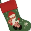 Unique Living Kerstsokken> | Jolly Christmas Stocking Groen Snowman