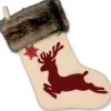 Unique Living Kerstsokken> | Rudolph Sock White