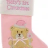 Unique Living Kerstsokken> | Stocking Baby Old Pink
