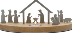 Unoferrum Kerststallen>-Silhouette-Kerstgroep-Medium-Edelstaal