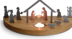 Unoferrum Kerststallen></noscript>-Silhouette-Kerstgroep-Medium-Edelstaal