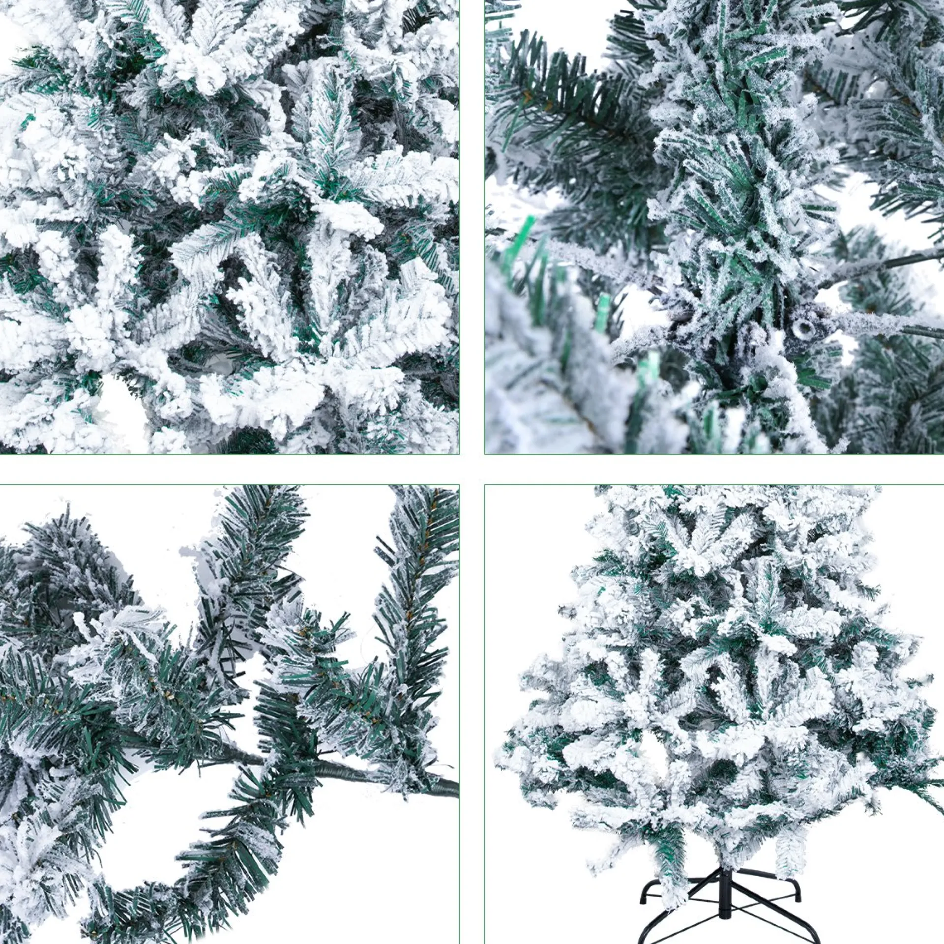 uten Luxe Uitvoering Kunstkerstboom Met Sneeuw - 180Cm Hoog - Incl 300 Led Verlichting - 700Takken / Outlet