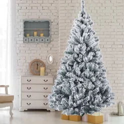 uten Luxe Uitvoering Kunstkerstboom Met Sneeuw - 180Cm Hoog - Incl 300 Led Verlichting - 700Takken / Outlet