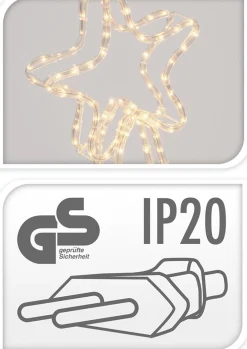 Nampook Vallende Sterren Set Van 2 - Slangverlichting Ster - 144 Lampjes - 4M - Metalen Frame Flash Sale