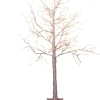 Anna's Collection Verlichte Figuren Witte Lichtboom/Metalen Boom/Berkenboom Met 120 Led Lichtjes 130 Cm - Kerstversiering/Kerstdecoratie Sale