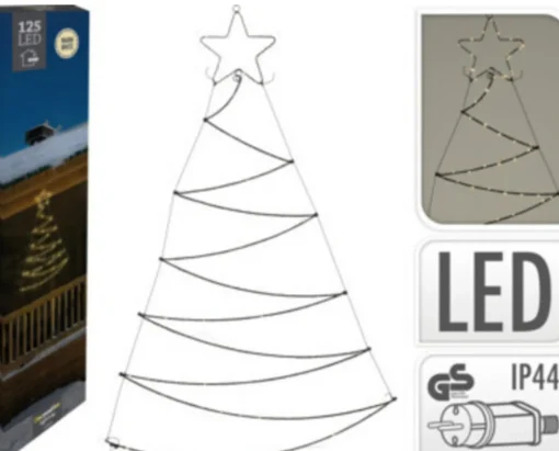 Nampook Verlichte Led Kerstboom - 125Led - 76X110Cm Clearance