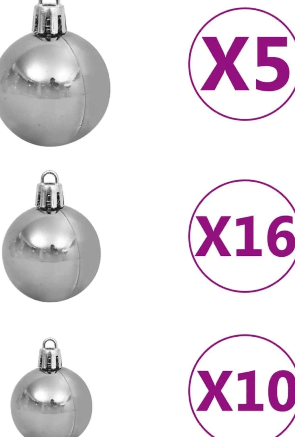 VidaLife Guirlandes> Kerstboog Met Led's En Kerstballen 240 Cm Groen